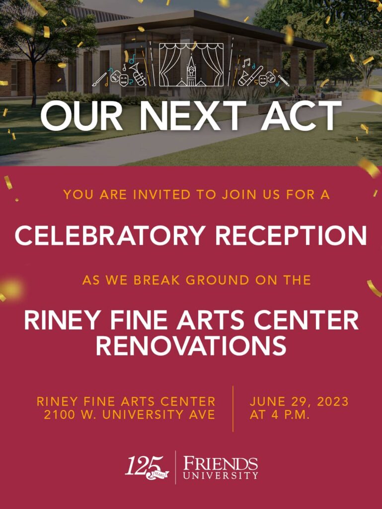 Groundbreaking Reception Riney Fine Arts Center Renovations